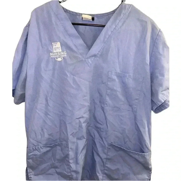 Bundle of 2 Blue Cherokee Scrub Tops and one bottom Size all L - Picture 1 of 11